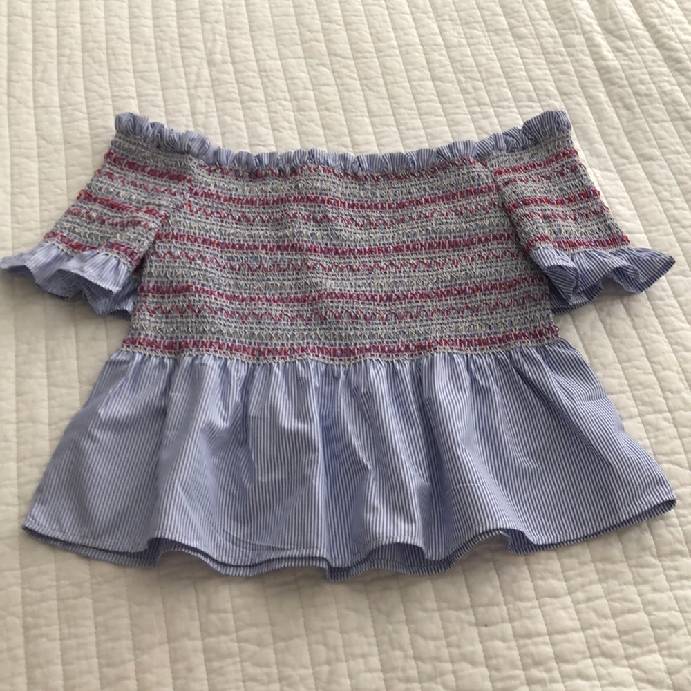 Off The Shoulder Ruffle Blouse